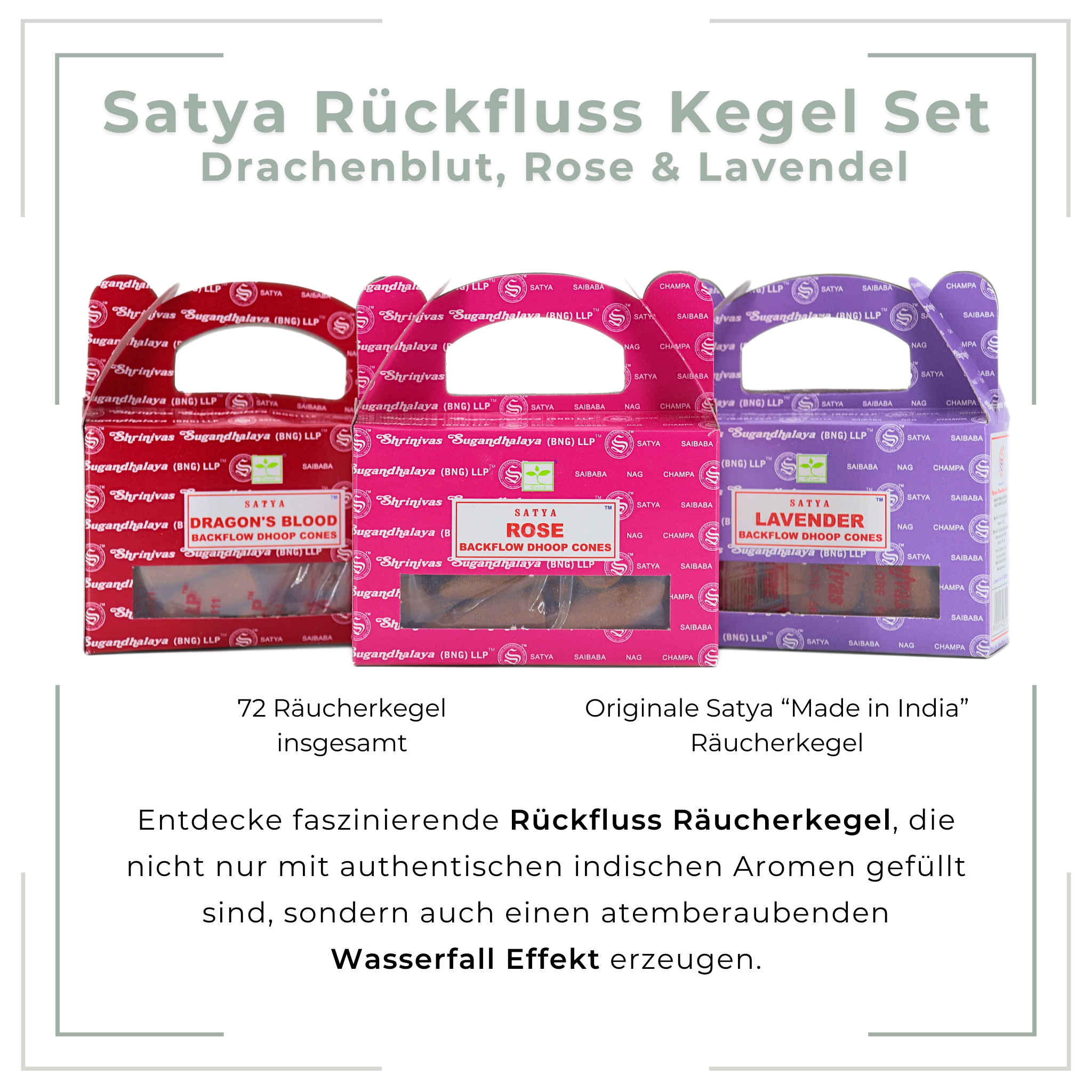Rückfluss Räucherkegel