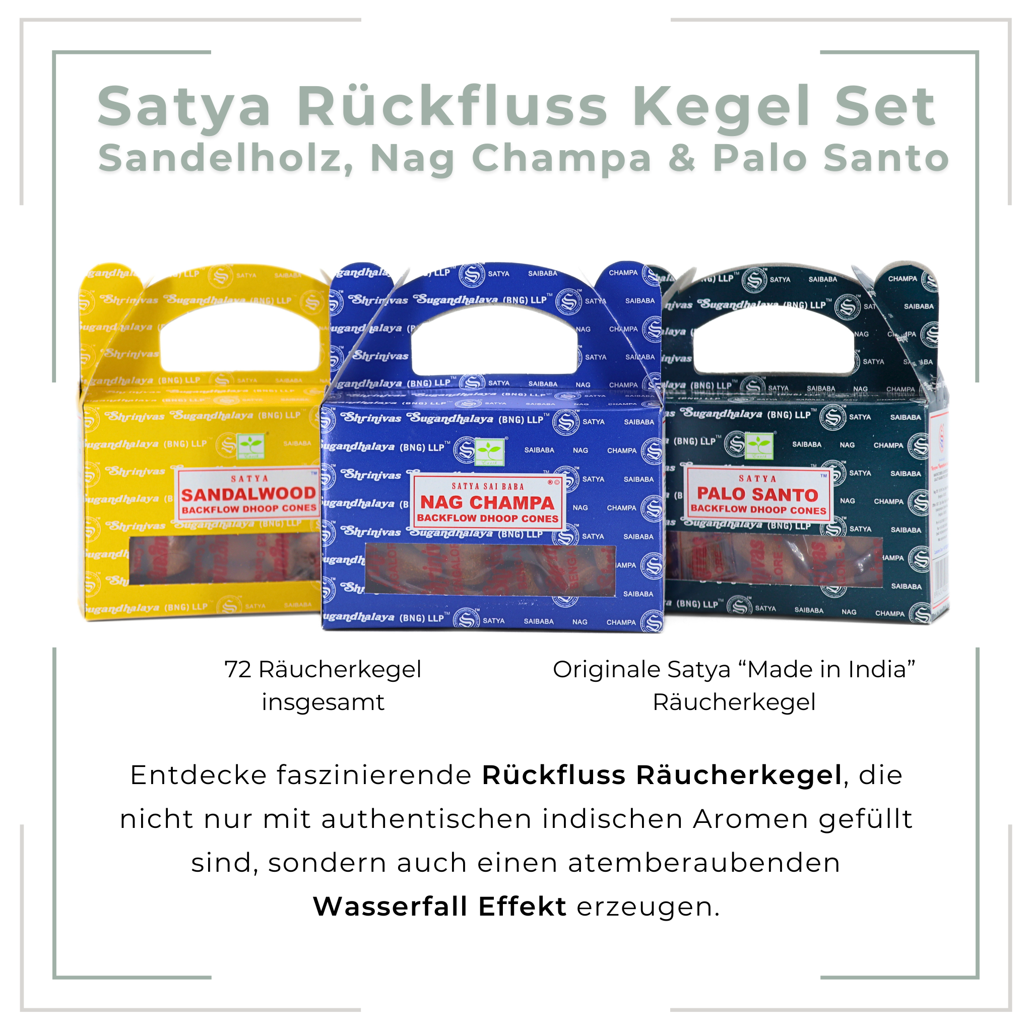 Rückfluss Räucherkegel