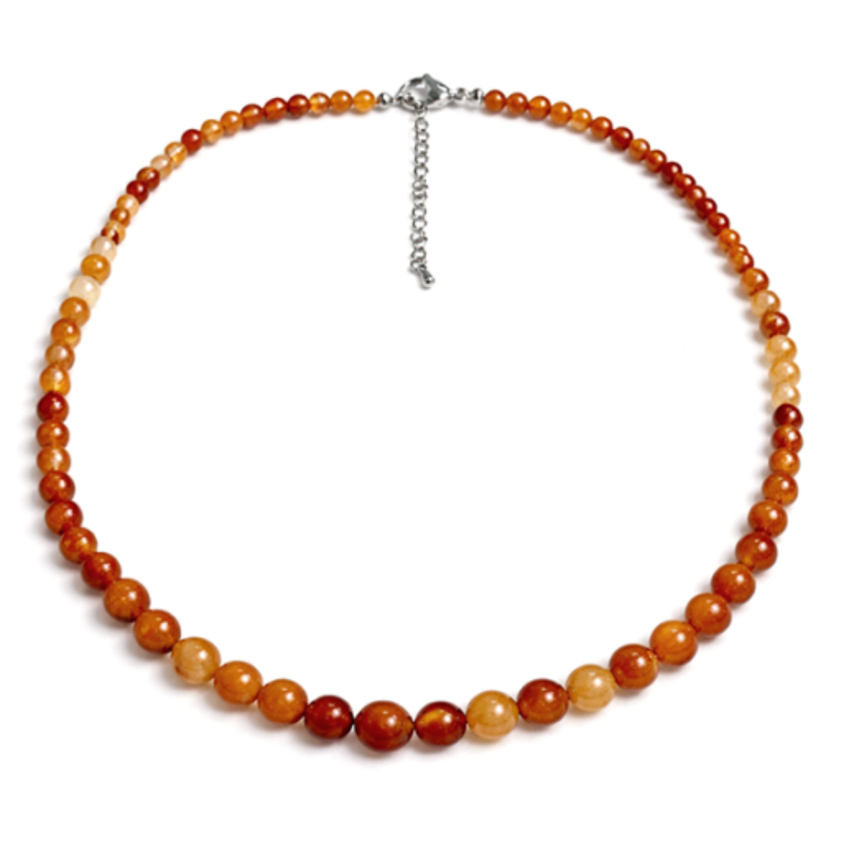 Livia Verlaufskette – Naturstein Perlen (4-12 mm)