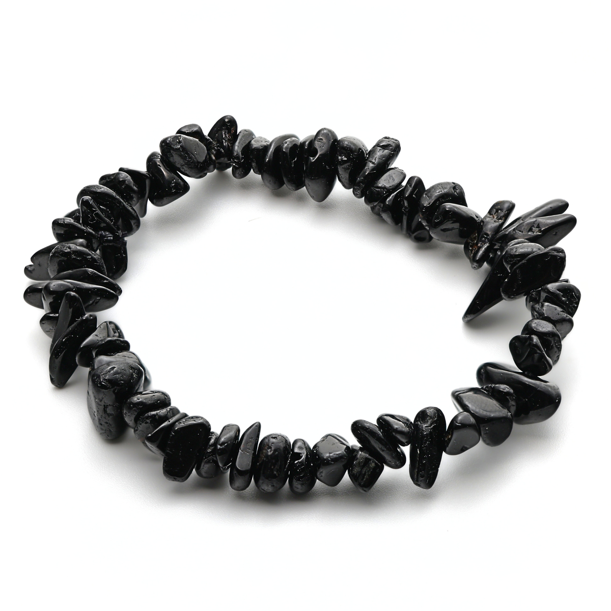 Koa Edelstein Armband - Obsidian Natur-Splitter