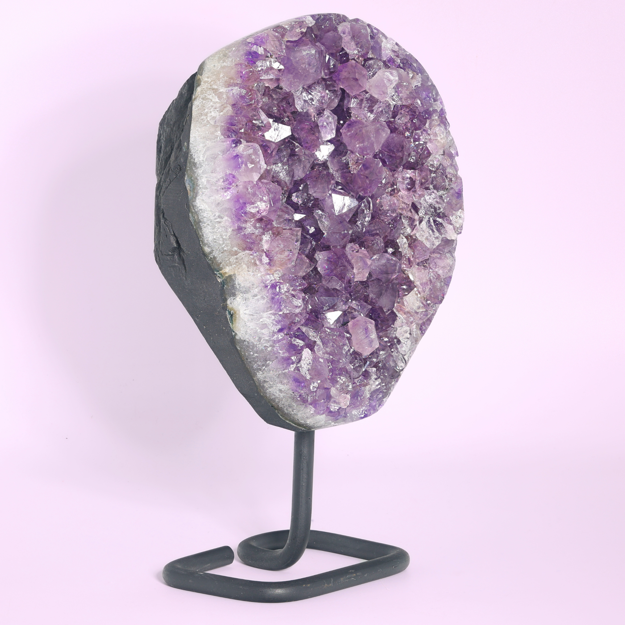 Große Amethyst Druse auf Ständer