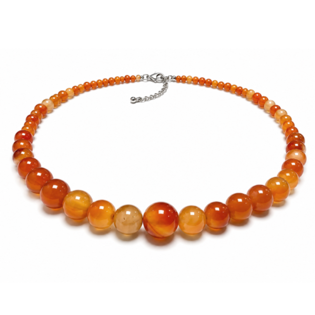 Livia Verlaufskette – Naturstein Perlen (4-12 mm)