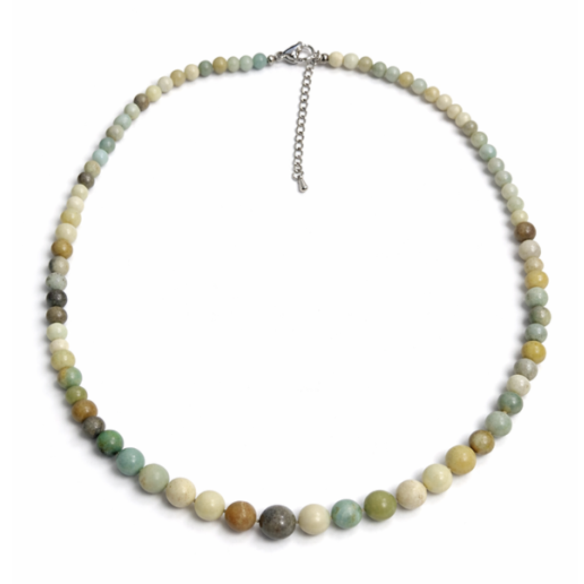 Livia Verlaufskette – Naturstein Perlen (4-12 mm)